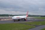Ein Air Bus A 330 der Air Berlin am 18.05.2008 in Dsseldorf Flugahafen