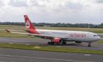 D-ALPI Air Berlin Airbus A330-223 Before Takeoff on RWY 23L @ DUS 