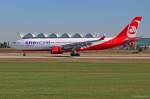 D-ABXA / Air Berlin / A330-223 bei der Landung in MUC aus Palma de Mallorca (PMI) 02.08.2013