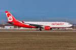 D-ALPB / Air Berlin / A330-223 beim Start in MUC nach La Romana (LRM) 28.12.2013