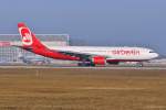 D-ABXC / Air Berlin / A330-223 beim Start in MUC nach La Romana (LRM) 01.02.2014