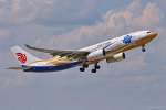 B-6076 / Air China / A330-243 in MUC im Steigflug nach Peking (PEK) 01.07.2014