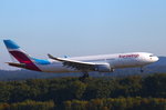 Eurowings, D-AXGD, Airbus A330-203, Köln-Bonn (CGN), aus Puerto Plata (POP) kommend im Endanflug auf Rwy 14L.