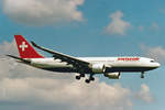 SWISSAIR, HB-IQJ, Airbus A330-223, msn: 294, April 2001, ZRH Zürich, Switzerland.