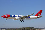Edelweiss Air, HB-IQI, Airbus A330-223,  Kiburi , 28.April 2016, ZRH Zürich, Switzerland.