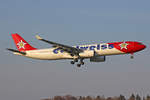 Edelweiss Air, HB-JHQ, Airbus A330-343X,  Chamsin , 25.März 2017, ZRH Zürich, Switzerland.