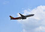 Hainan Airlines mit ihrem Airbus A330-343 (B-304K) beim Start am 06.06.24 Flughafen BER Berlin/Brandenburg.