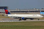 Delta Air Lines, N817NW, Airbus A330-323X, msn: 843, 11.Juli 2025, MXP Milano Malpensa, Italy.