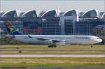 Landung A340/South African/MUC/Mnchen/Germany.
