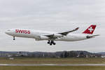 Swiss, HB-JMD, Airbus, A340-313X, 23.01.2018, ZRH, Zürich, Switzerland         