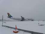 SOUTH AFRICAN AIRLINES AIRBUS A 340-313E ZS-SXB Flughafen Mnchen 26.01.2010