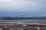 Ein A340-600 der Lufthansa beim Start in Mnchen (MUC). 28.3.2010