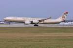 A6-EHA / Etihad Airways / A340-541 bei der Landung in MUC aus Abu Dhabi (AUH) 31.03.2014