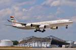 A6-EHC / Etihad Airways / A340-541 vor der Landung in MUC aus Abu Dhabi (AUH) 01.07.2014
