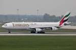 Take off, A340-300/Emirates/MUC/Mnchen/Germany.