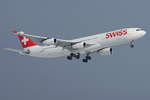 Swiss Airbus A340-313 HB-JME, cn(MSN): 559,
Zürich-Kloten Airport, 22.01.2016.