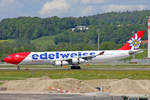 Edelweiss Air, HB-JMF, Airbus A340-313X,  Belalp , 13.Mai 2017, ZRH Zürich, Switzerland.