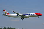 Edelweiss Air, HB-JMF, Airbus A340-313X,  Belalp , 21.Juli 2017, ZRH Zürich, Switzerland.