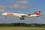 SWISS International Air Lines, HB-JMC, Airbus A340-313X,  Basel , 7.August 2017, ZRH Zürich, Switzerland.