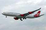 Virgin Atlantic, G-VHOL, Airbus A340-311, msn: 002,  Jetstreamer , 15.August 2006, LHR London Heathrow, United Kingdom.