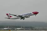 Edelweiss, A340-300, HB-JME,  Pilatus , 8.12.21, Zürich