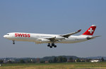 SWISS International Air Lines, HB-JMA, Airbus A340-313X,  Frauenfeld , 31.August 2016, ZRH Zürich, Switzerland.