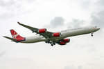 Virgin Atlantic, G-VGOA, Airbus A340-642, msn: 371,  Indian Princess , 16.August 2006, LHR London Heathrow, United Kingdom.