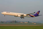 Thai Airways, HS-TND, Airbus A340-642, msn: 710,  Phetchaburi , 20.April 2006, ZRH Zürich, Switzerland.