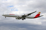 Iberia, EC-INO, Airbus A340-642, 01.Juli 2016, LHR London Heathrow, United Kingdom.