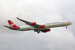 Virgin Atlantic Airways, G-VYOU, Airbus A340-642, 01.Juli 2016, LHR London Heathrow, United Kingdom.
