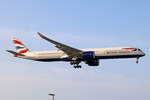 British Airways, G-XWBM, Airbus A350-1041, msn: 563, 03.Juli 2023, LHR London Heathrow, United Kingdom.