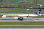 Singapore Airlines, 9V-SMT, Airbus A350-941, msn: 170, 09.April 2021, ZRH Zürich, Switzerland.