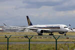 Singapore Airlines (SQ-SIA), 9V-SMF, Airbus, A 350-941 / 10.00-th Airbus-Sticker, 08.08.2021, EDDF-FRA, Frankfurt, Germany