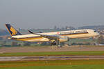 Singapore Airlines, 9V-SMB, Airbus A350-941, msn: 030, 16.Oktober 2021, ZRH Zürich, Switzerland.

