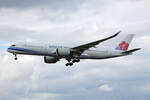 China Airlines, B-18917, Airbus A350-941, msn: 208, 05.Juli 2023, LHR London Heathrow, United Kingdom.
