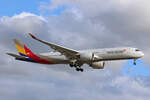 Asiana Airlines, HL8078, Airbus A350-941, msn: 094, 05.Juli 2023, LHR London Heathrow, United Kingdom.