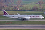 Qatar Airways, A7-ALX, Airbus A350-941, msn: 126, 30.März 2025, ZRH Zürich, Switzerland.
