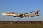 Qatar Airways, A7-ALW, Airbus A350-941, msn: 114, 08.April 2025, ZRH Zürich, Switzerland.