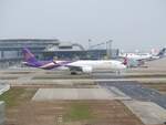 Thai Airways, Airbus A 350-900, HS-THY, Shanghai International Airport (PVG/ZSPD), 17.4.2025