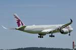 Qatar Airways, A350-900, A7-ALL, 22.6.25, Zürich