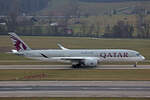 Qatar Airways, A7-ALE, Airbus A350-941, msn: 008, 26.Dezember 2025, ZRH Zürich, Switzerland.