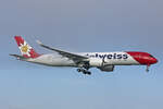 Edelweiss Air, HB-IHA, Airbus A350-941, msn: 035,  Chäserrugg , 20.Januar 2026, ZRH Zürich, Switzerland.