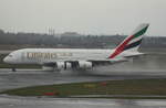 Emirates, A6-EED, (c/n 0111),Airbus A 380-861,18.03.2017, DUS-EDDL, Düsseldorf, Germany 