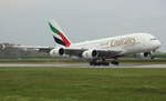 Emirates, F-WWSF, Reg.A6-EUQ, MSN 0229, Airbus A 380-861, XFW-EDHI , Hamburg-Finkenwerder, Germany 