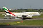 Emirates, A6-EOV, MSN 206, Airbus A 380-861,06.05.2017, DUS-EDDL, Düsseldorf, Germany 