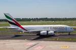 Emirates (EK-UAE), A6-EEY, Airbus, A 380-861, 17.05.2017, DUS-EDDL, Düsseldorf, Germany