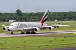 Emirates (EK-UAE), A6-EEY, Airbus, A 380-861, 17.05.2017, DUS-EDDL, Düsseldorf, Germany