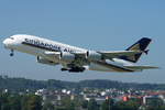 Singapore Airlines Airbus A380-841 9V-SKY, cn(MSN): 253,
Zürich-Kloten Airport, 05.08.2018.