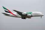 Emirates, Airbus A380-861, cn(MSN): 184,  Expo 2020 ,
Zürich-Kloten Airport, 22.01.2019.
