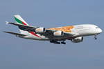 Emirates, Airbus A380-861 A6-EOA, cn(MSN): 159,  Expo 2020 ,
Zürich-Kloten Airport, 23.01.2019.